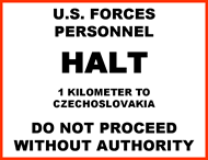 Czech Border Sign